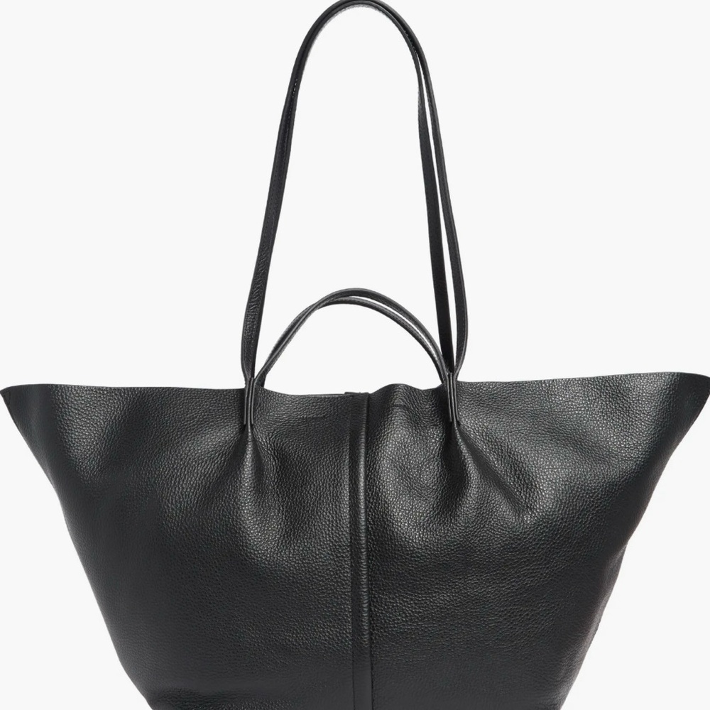 ALL SAINTS Leather Hannah Tote Bag  - Black